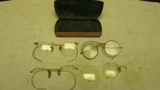 Antique/ Vintage Eye Glasses & Case