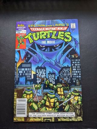 Teenage Mutant Ninja Turtles The Movie Rare Canadian Price Variant Cpv 1990