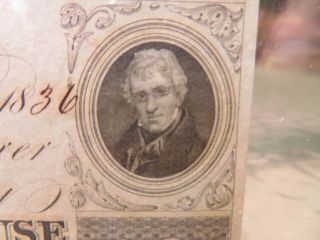RARE 1836 DYOTTVILLE $10 BANK NOTE SIGNED T W DYOTT 3