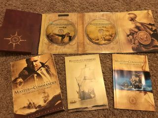 Master And Commander: The Far Side Of The World (dvd) With Book And Map Rare