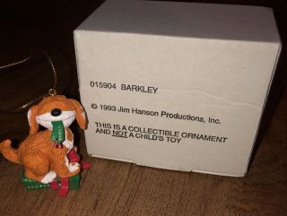 Rare 1993 Disney Jim Henson’s Sesame Street Barkley Christmas Ornament