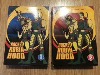 Rocket Robin Hood - Volume 1 & 2 - Region 1 - Dvd Oop Rare