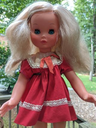 17” Vintage Furga Silver Platinum Blonde Italian Doll 1960’s