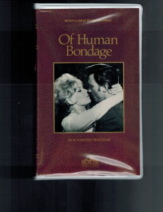 Of Human Bondage Rare Vhs Clamshell Mgm Home Video 1964 Kim Novak Robert Morley