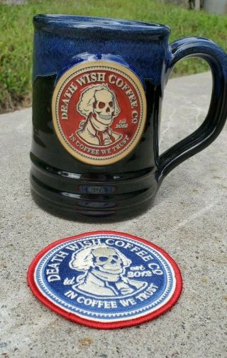 Death Wish Coffee Mug Rare 2016 In Coffee We Trust George Washington 2956/3700