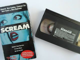 Scream (vhs,  1997) Rare Special Edition Drew Barrymore Blue Cover Not