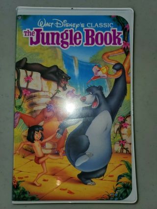 The Jungle Book (vhs,  1991) Disney Black Diamond Classics Vhs 1122 Rare