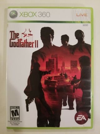 The Godfather Ii 2 Microsoft Xbox 360,  2009 Complete Vg S/h Rare