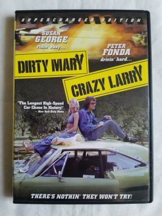 Dirty Mary Crazy Larry Dvd Supercharged Edition Susan George Peter Fonda Rare