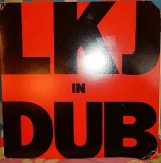 12 " Very Rare Lp Lkj In Dub By Linton Kwesi Johnson (1980) Mango Rec Mlps - 9650