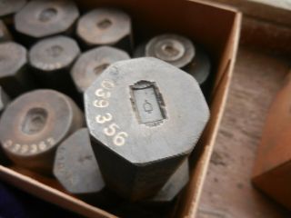 Vintage Dieges & Clust Negative Steel Dies Lot 15 Signet Ring Pin - Rare Find