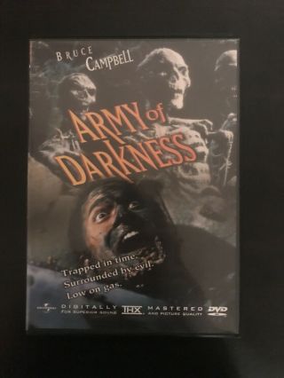Army Of Darkness Dvd 1992 Bruce Campbell Evil Dead 3 Rare Horror Oop Sam Raimi