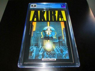 Akira 2 1988 Cgc 9.  8 White Pages Rare Newsstand Edition Tough To Get In 9.  8