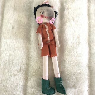Very Rare Betty Boop Doll Made In Japan,  Very Old 8 1/2” X 2” Vintage Antique
