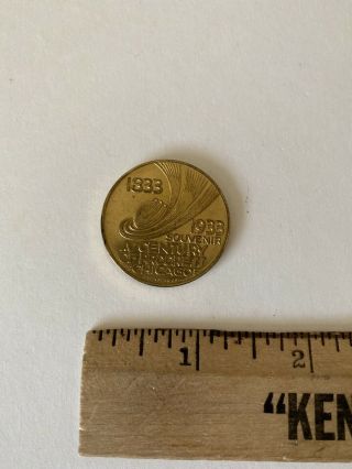 1933 Chicago Worlds Fair Century Of Progress Souvenir Token Coin Medal Rare Htf