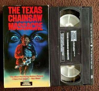 Texas Chainsaw Massacre Video Treasures Rare Slasher Horror Vhs Plays Great