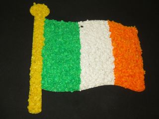 Vintage Popcorn Plastic Ireland Flag Irish St Patrick 