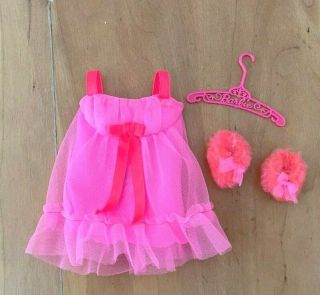 Vintage 1972 Mattel Barbie 3403 Baby Doll Pink Outfit Complete 3 Day