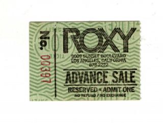 Rare Barry Manilow Ticket Stub Dec 16,  1979 At The Roxy.