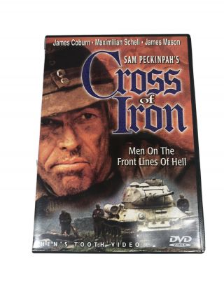 Cross Of Iron 1977 Dvd Rare James Coburn Mason Sam Peckinpahs Hens Tooth Oop