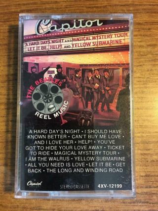 The Beatles Reel Music Vintage Rare Cassette Tape Late Nite Bargain