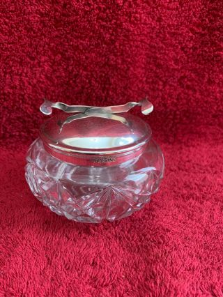 Vintage Sugar Bowl With Integral Tongs By J.  T & Co