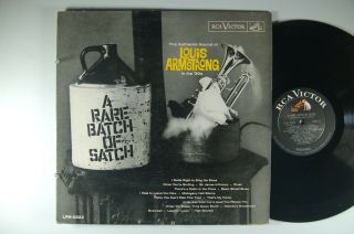 Louis Armstrong A Rare Batch Of Satch Jazz Mono Lp Rca Orig.  Inner Sleeve Dg