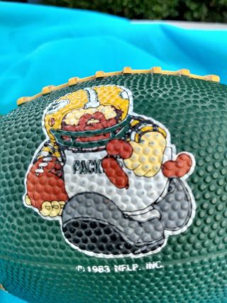 Green Bay Packers Nfl Huddles Collector Football Ball 1983 Souvenir Mini Rare