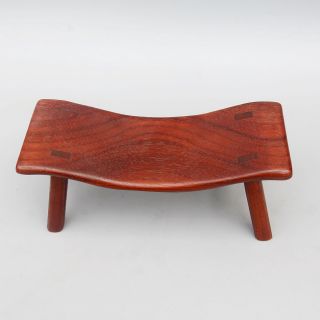 Collectable China Old Boxwood Hand - Carved Delicate Unique Valuable Wooden Bench