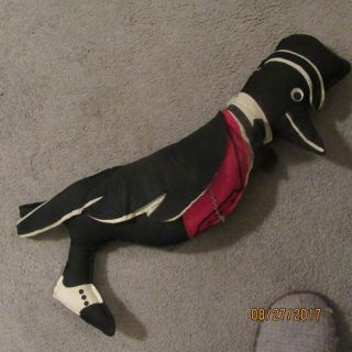 Vintage Rare Old Crow Whisky Stuffed Advertising Crow Toy