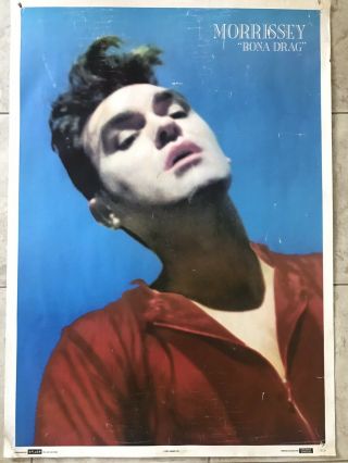 Morrissey Bona Drag Poster Rare 1991 Print 25”x35”