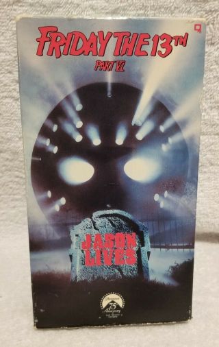 Friday The 13th Part 6 Jason Lives Vhs Horror Cult 80s Slasher Rare