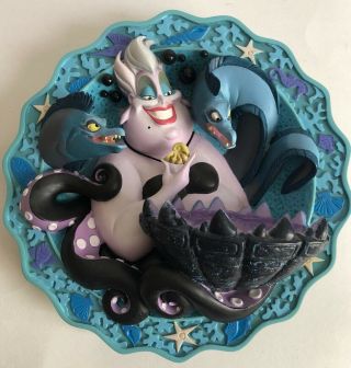 Rare Disney Classic The Little Mermaid “ursula’s Spell” 3d Plate
