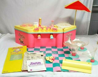 Vintage 1987 Mattel BARBIE ICE CREAM SHOPPE Playset 3653 REAL Ice Cream Maker 2