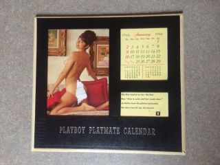 Vintage 1966 W Sleeve Playboy Playmate Desk Calendar Retro 60s Annual Rare