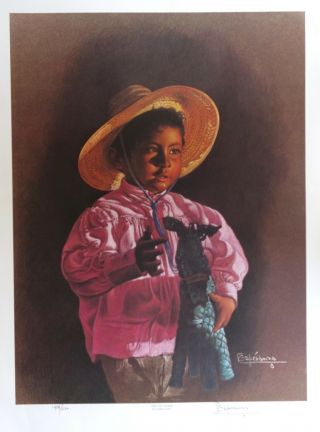 New: Rare Esperanza Martinez Hand Signed Limited Edition Print The Toy Horse
