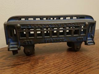 Ivanhoe Antique Vintage Cast Iron Pennsylvania R.  R.  Co.  Train Car Passenger 411