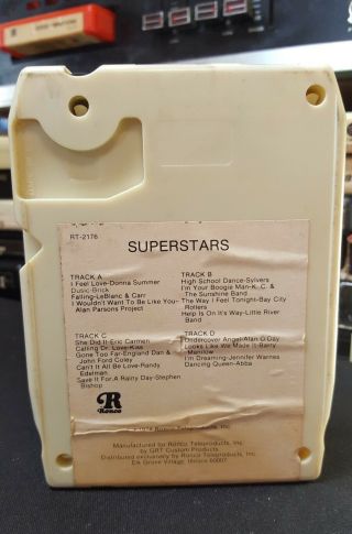 Ronco Superstars 8 - Track Tape Comp Pad Play Ready KISS Donna Summer RARE 2