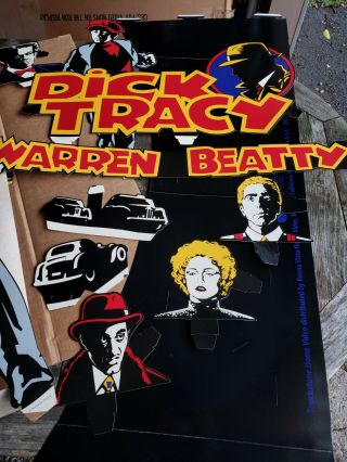 Dick Tracy - Madonna - Warren Beatty Al Pacino - Video Store Standee 1990 Rare
