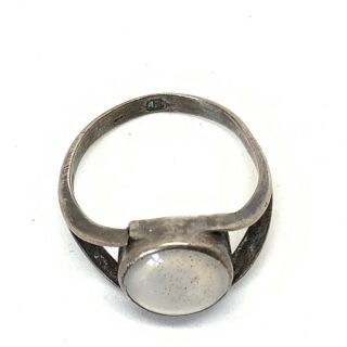 Antique Silver And Moonstone Ring