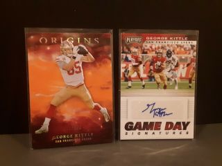 2019 George Kittle Autograph Card Very Rare 24/25 Game Day Signatures And A.