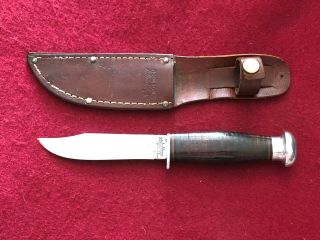 Rare Robeson Shuredge No.  1 Hunting Knife W/ Orig Sheath