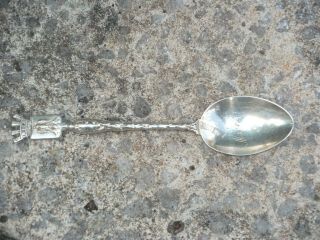 Vintage Solid Silver Spoon French Hallmark.  Emblem Of 4.  25inch Long