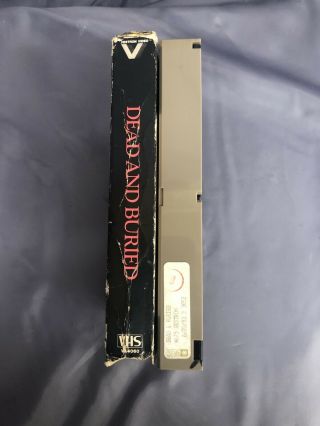 Dead And Buried VHS Vestron Video Tape RARE oop horror movie film 3