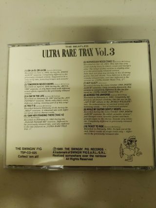 The Beatles – Ultra Rare Trax Vol.  3 CD.  U.  S.  Seller 2