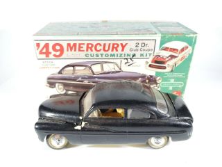 Vintage Amt 1949 Mercury 2 Door Club Coupe Built Up Model Kit 3 In 1