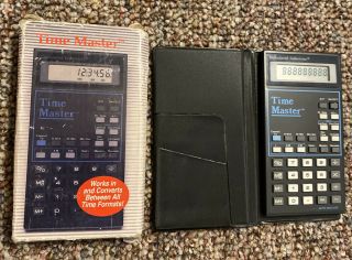 Calculated Industries Calculator - Time Master - Very Good Box And Case Rare
