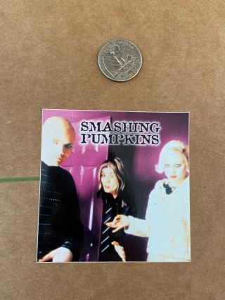 Vintage set of 3 SMASHING PUMPKINS rare collectible Stickers from the 90 ' s 2