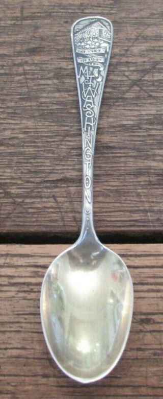 Rare Durgin Sterling Souvenir Spoon Mt Washington Hampshire Tip Top House Ho