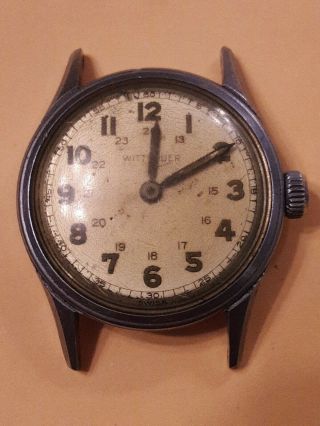 Ww2 Military Style - Wittnauer Cal Vintage Men 